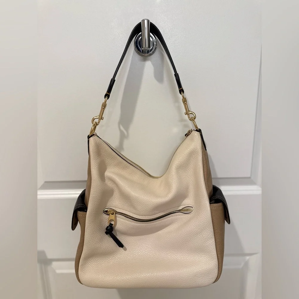 Coach Pennie Shoulder Bag, Colorblock, Missing Long Strap & Hangtag, GENTLY USED